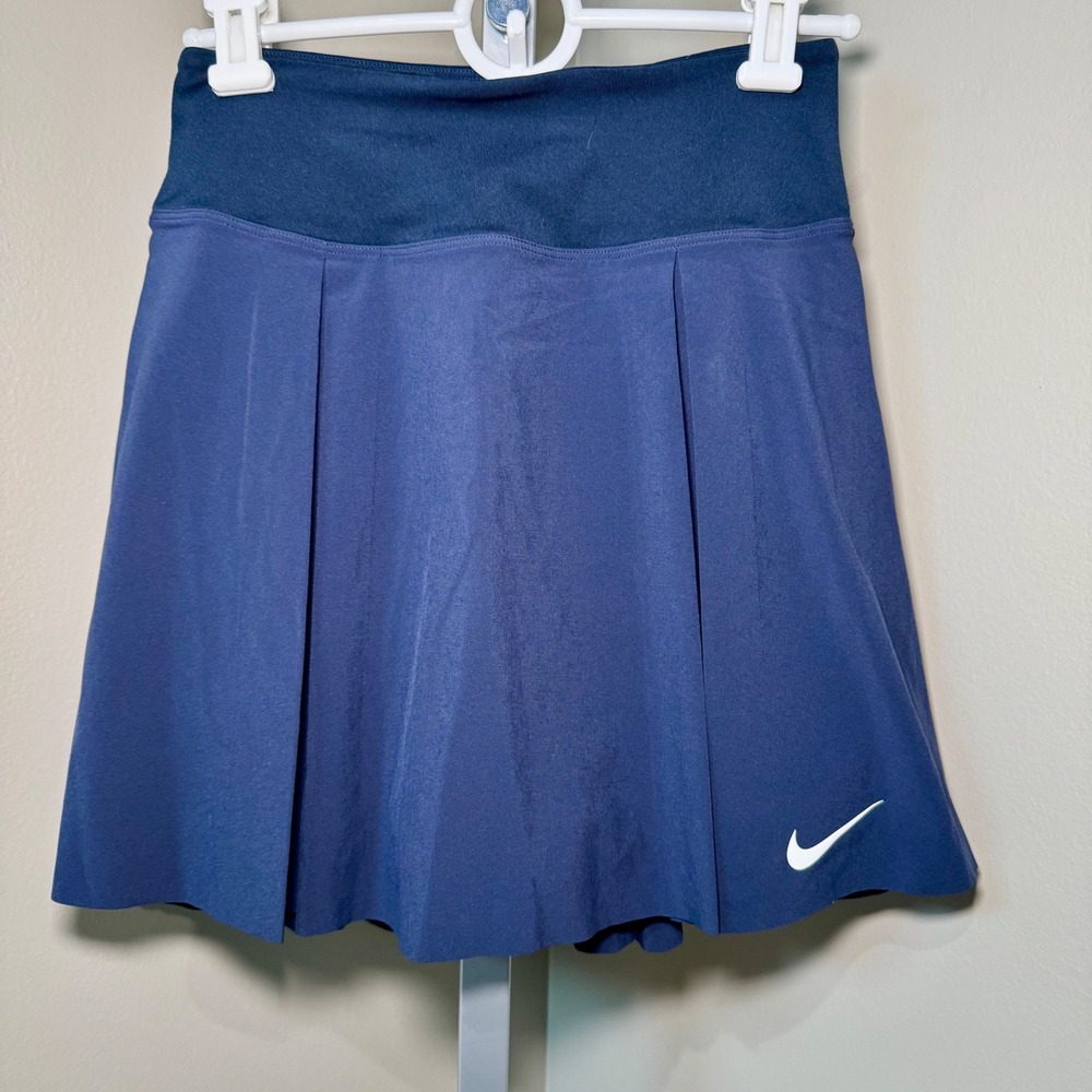 Nike Dri Fit Women Tennis Skirt Pleated Athletic Navy Blue XS‎